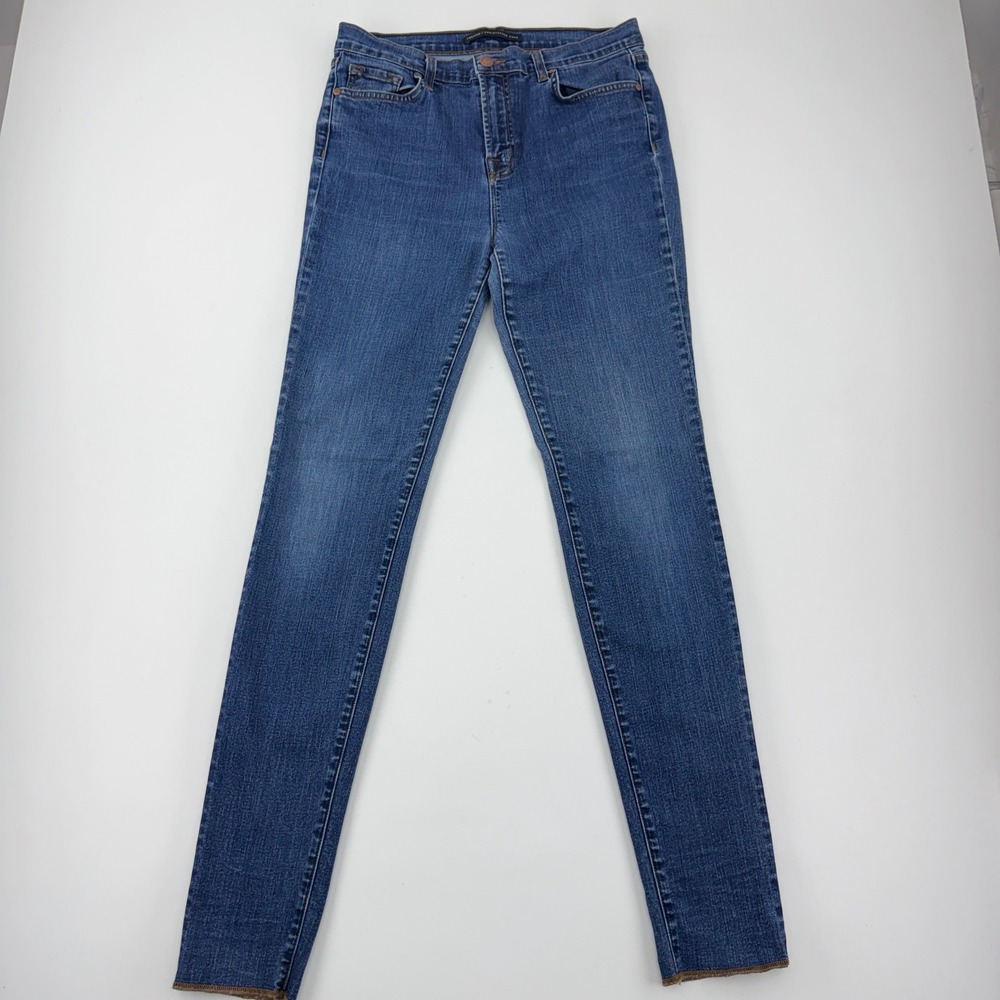 J Brand Christopher Kane Downtown Skinny Jeans Medium Wash Blue Denim 30
